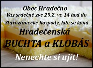 Hradečenská BUCHTA a KLOBÁS